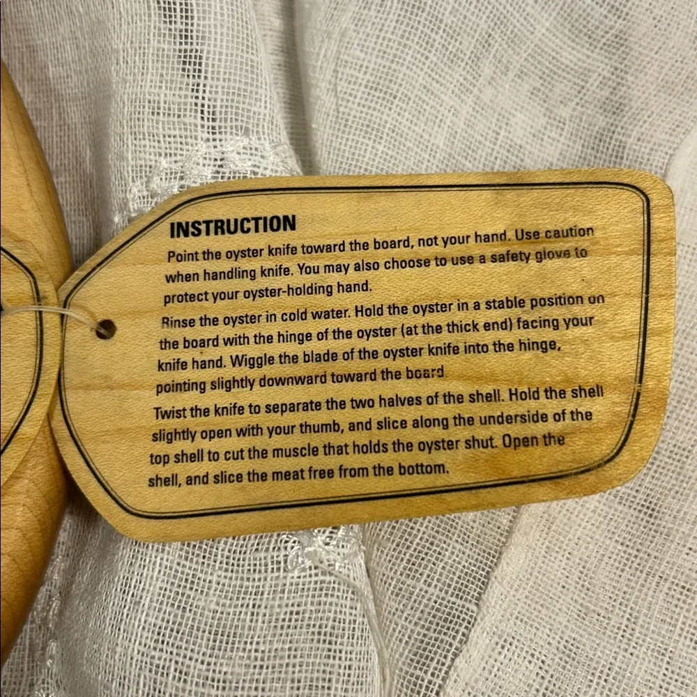 Williams Sonoma solid piece of maple made in Canada oyster half sheller